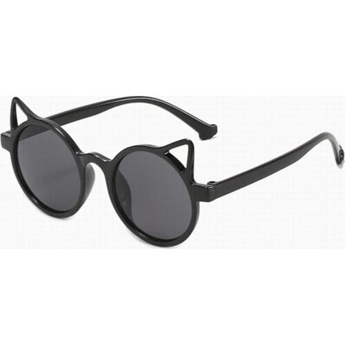 Cat Eye Frame Boys Eyewear Round Sunglasses Kids Lenses Sun Glasses Girls Shades Oculos Gafas Children