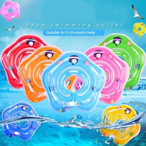 Swimming Pool Baby Ring Neck Float For Kids Home Thick Life Buoy Smart Trainer Zwembad Inflatable Piscina Bebes Accessories