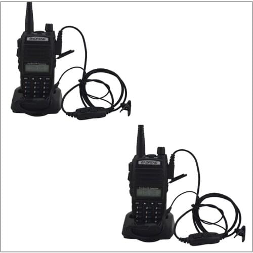 2pcs/Lot Portable Baofeng Radio UV-82 Walkie Talkie Black Dual Band VHF/ UHF Ham Radio Transceiver Baofeng UV 82