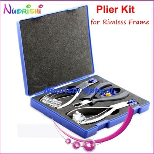Professional Eyewear Silhouette Plier Set For Rimless Frame Glasses Tool Kit Set B01A Free Shipping