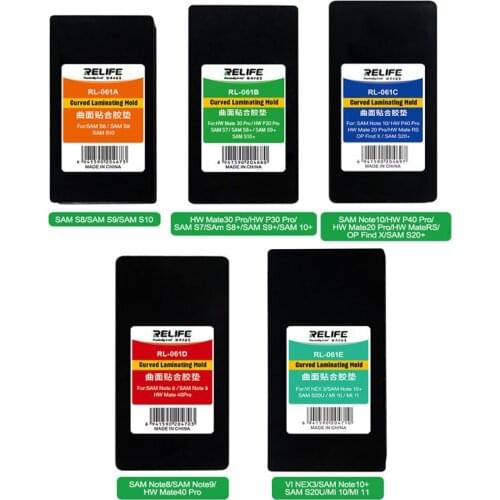 RELIFE RL-061 Universal Positioning Precise Fit Curved Screen Laminated Rubber Mold For HUAWEI Samsung OP MI Phone Repair Pad