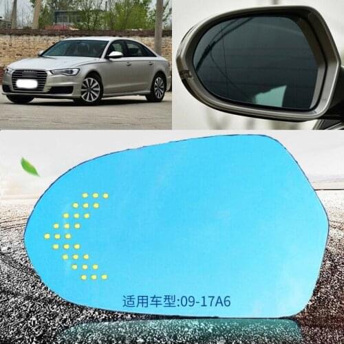 Blue mirror For Audi A6 Rearview Mirror Blue Mirror Glare Proof Mirror Turn Signal Heated turn single lamp