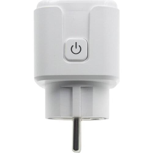 16A smart socket with power metering AI voice mobile phone remote control European standard wifi smart socket