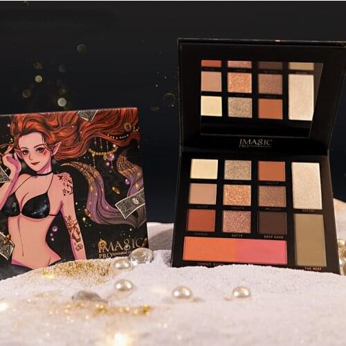 NEW blend 9 colors eyeshadow highlight makeup blush contour shadow matte pearlescent mixing plate professional makeup light