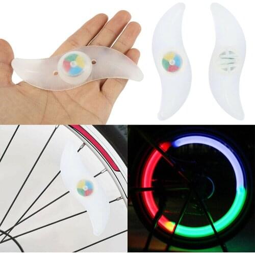 Bike Light Bicycle Wheel Spoke Light 4led Flash Modes Colorful Light Hot Wheel Cycling Warn Decorative Spoke Light Accessories