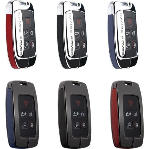 Galvanized Alloy key case cover protective shell for Land Rover FREELANDER DISCOVERY RANGE ROVER Range Rover Evoque Jaguar