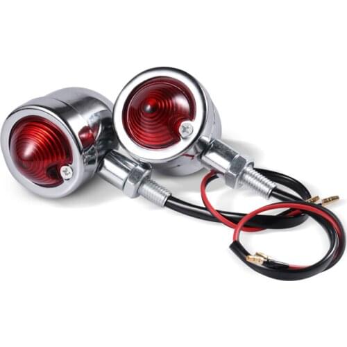 12V LED Bullet Motorcycle Universal Turn Signal Lights Indicator Lamps Cruiser Chopper For Touring Electra Glide Scooter Dual