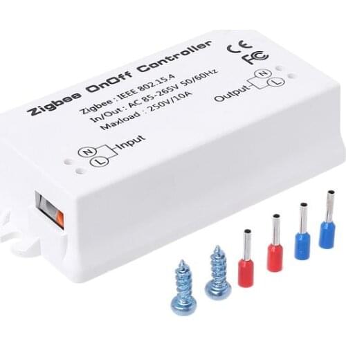 2020 New Zigbee On/Off Controller Smart Switch APP Remote Control Smart Home Module AC85-265V 10A