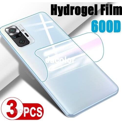 3PCS Battery Cover Film For Xiaomi Redmi Note 10 Pro Max Hydrogel Film On Xiomi Redmy Note10 10s Note10Pro Back Protective Film