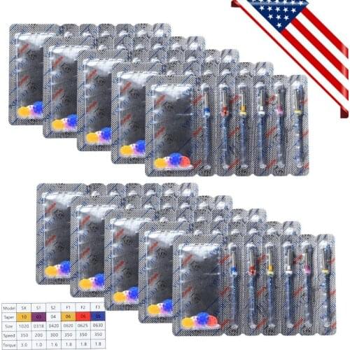 60X Dental Endodontic SUPER Niti Rotary Files Universe Engine SX-F3 25MM Mixed