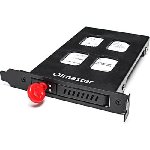 Olmaster MR-9100 HDD Hard Disk Box Hard Disk Adapter Bracket Standard 2.5 Inch PCI Case SATA HDD/SSD