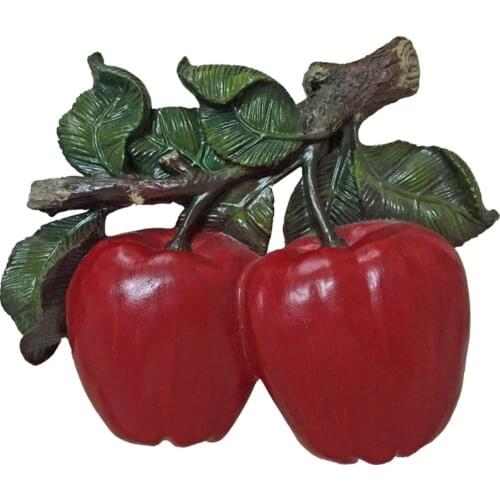 American Pastoral Resin Fruit Vegetable Shape Wall Mural Crafts Decoration Home Livingroom Kitchen Diningroom 3D Wall Stickers