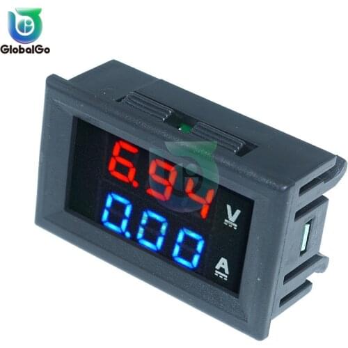 0.56'' 0-100V 10A 50A 100A LED Digital Voltmeter Ammeter Car Motocycle Voltage Current Meter Volt Detector Tester Monitor Panel