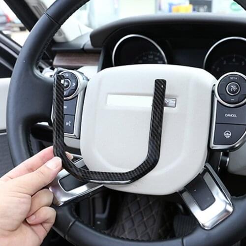 For Land Rover Range Rover Sport 2014-2019 Car-styling ABS Chrome Car Steering Wheel Sequins decoration Stickers Car Accessories