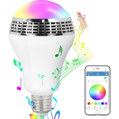 E27 APP remote control Bluetooth version 4.1 or above RGB LED Smart Bulb Bluetooth Control Music Lamp Remote Control