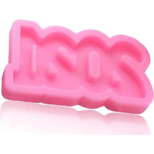 Epoxy Resin Mold Glossy Keychain Mold Charm Jewelry Earrings Silicone Mould DIY Crafts Pendants Decorations Casting Tools