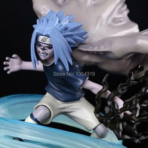 Anime figure Uchiha Sasuke19cm pvc action figure chidori collection model doll juguetes hot Classic Toys