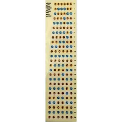 Guitar Fretboard Note Decals Fingerboard Frets Map Sticker for Beginner Learner Practice