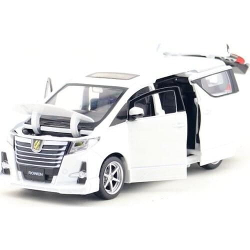 JACKIEKIM/1:32 Scale/Diecast Metal Model/Toyota Alphard S-Grade Rowen MPV Toy Car/Sound & Light/Educational Collection/Gif/Kid