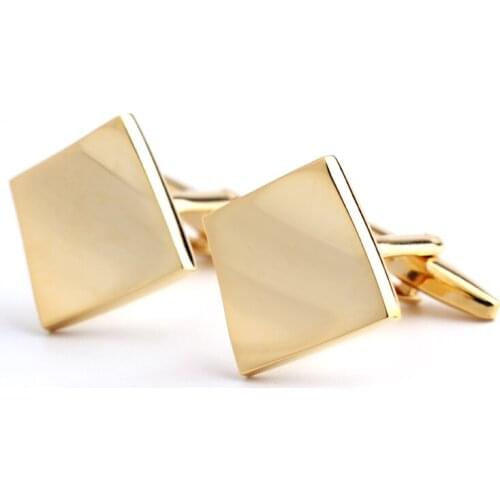 Square metal tiles shape cufflinks sleeve nail factory direct sale free shipping