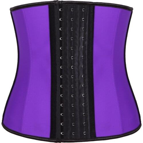 9 Steel Boned Latex Waist Trainer Cincher Waist Corset Slimming Belt for Women Belly Waist Shaper Workout Reductive Girdle Woman