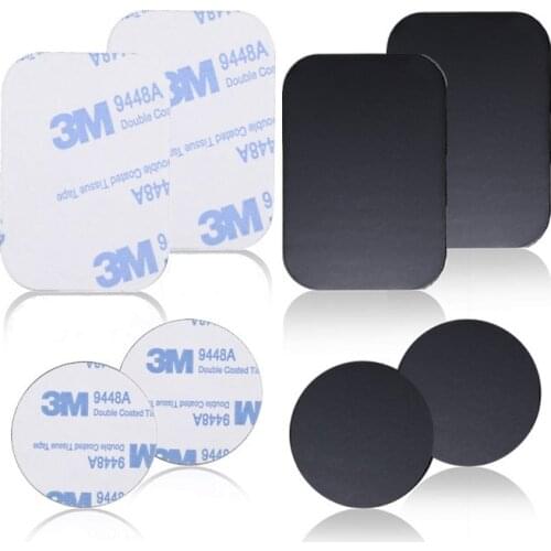 BSLIUFANG Magnetic Metal Plate For Car Phone Holder Universal Iron Sheet Disk Sticker Mount Mobile Phone Magnet Stand For IPhone