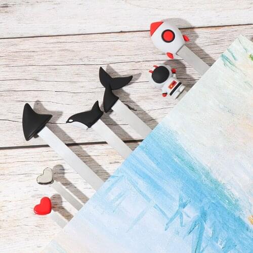 Metal Creative Book Marker 3D Stereo Love Heart Book Clips Reading Assistant Book Support Stationery Gift Office School Supply