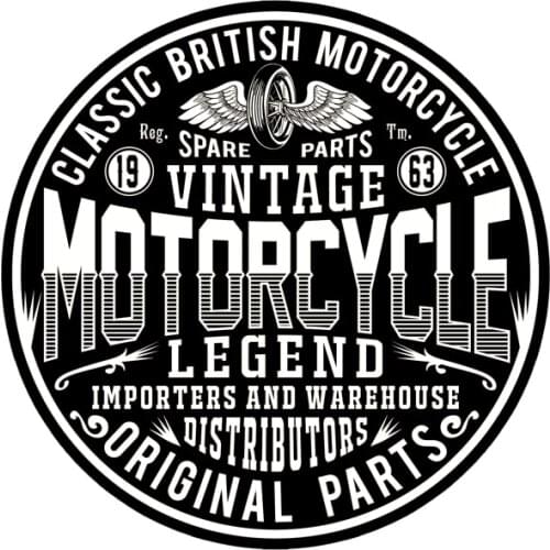 Personality Motorcycle Sticker Sticker Cafe Racer Bobber Scrambler UK Vintage TOP