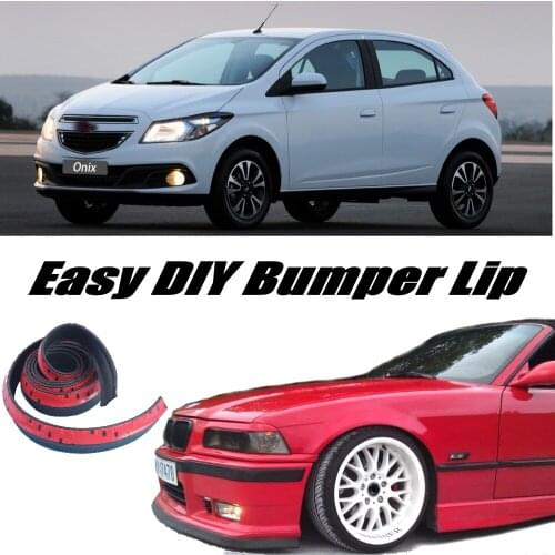 NOVOVISU For Chevrolet Onix Bumper Lip Lips / Spoiler For Car Tuning / Body Kit + Strip / Front Skirt