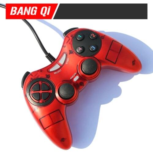 PC wired USB game handle computer double vibration live handle