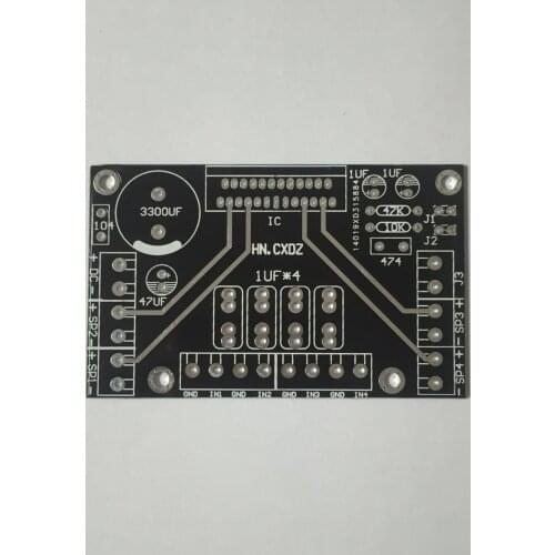Fannyda V6 upgraded version TDA7388 /7850 four channel 4X41W home amplifiers PCB empty board