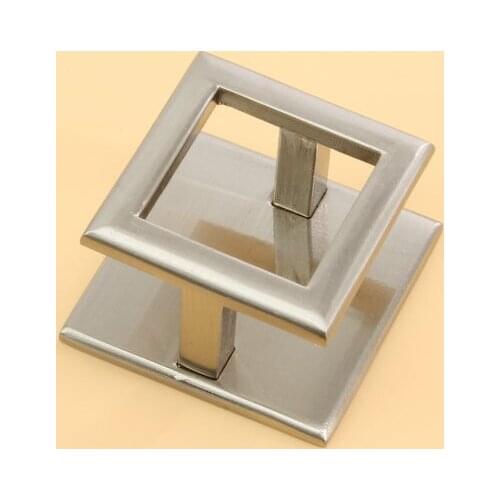 Modern Concise Design Style Satin Nickel Zinc Alloy Cabinet Handle Drawers Pulls