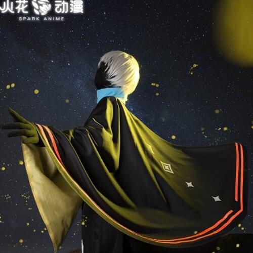 Spark anime sky light encounter cos cape initial black gold platinum c clothing game cosplay costume