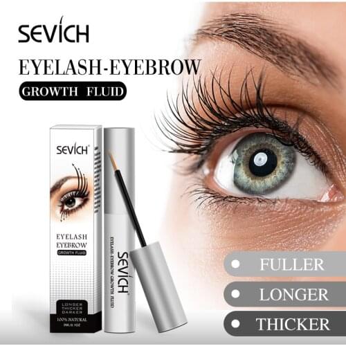 SEVICH Eyelash Growth Serum Liquid Eyelash EnhancerTreatment Lash Lift Eyes Lashes Mascara Long Thicker Nourishing Eyes