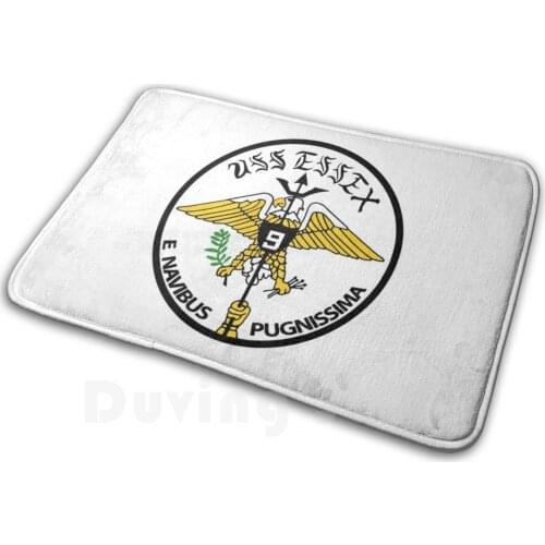 Uss Essex Cv-9 Carpet Mat Rug Cushion Uss Essex Cv 9 Veteran Ships Crest Navy Carrier Cva 9 9 Logo Emblem Patch Shield
