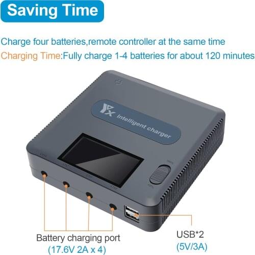 6-in-1 LED digital display charger for DJI Mavic 2 Drone accessories