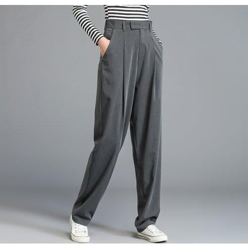 2020 Summer Cotton Pants Women Spring High Waist Pants Casual Summer Trousers Loose Womens Pants Streetwear