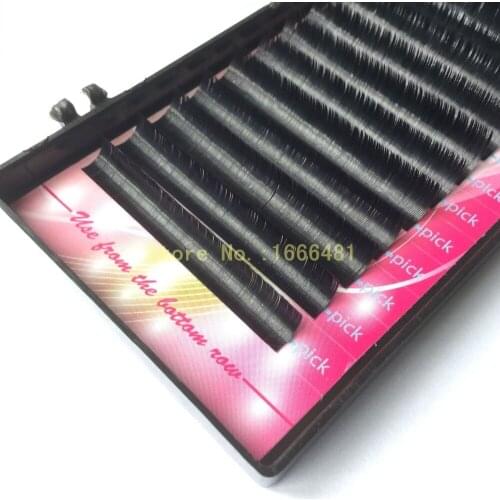 5 Packs C D Curl Ellipse Flat Lashes Synthetick Hairs Mixed Length Free Shipping