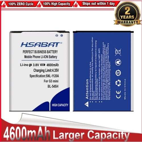 HSABAT Battery For LG Optimus G3 mini BL-54SH G2 D725 D722 D728 D729 D22 F300 L90 F7 F260 D410 D405N US780 F320 g3s mini