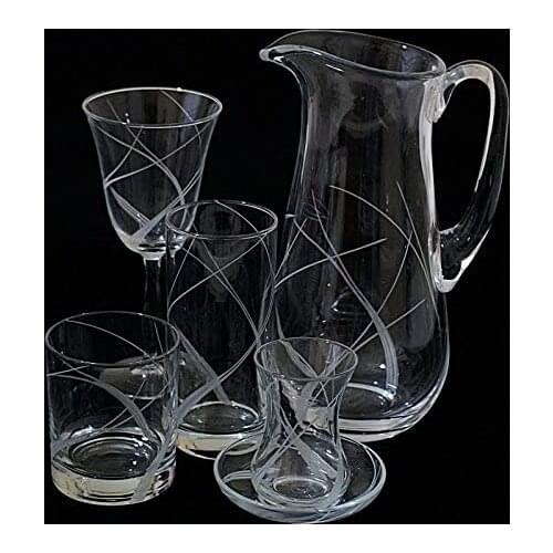 Canba Hare 31 Piece 6 Seater Cup Set-6 Tea Cups 6 Tea Cups 6 Soft Drink Cups 6 Footed Cups 6 Long Soft Drink Cups 1 Pitcher