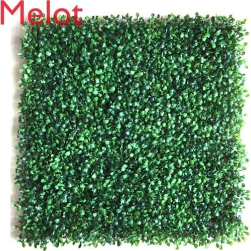 Simulation Plant Wall Decorative Sun Protection 50*50 Milan Lawn UV-Resistant Turf Plastic Fake Green Plants