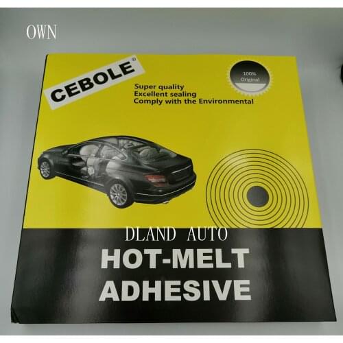 DLAND OWN CEBOLE HOT MELT SNAKE SEALANT ADHESIVE FOR HEADLAMP SEALING, BLACK GRAY MAKE WITH HOT MELT GLUE