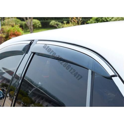 For Chery JETOUR X70 X70S 2018-2019 Window Visor Vent Shade Rain Sun Guard Deflector Awnings Shelters Covers Car Styling