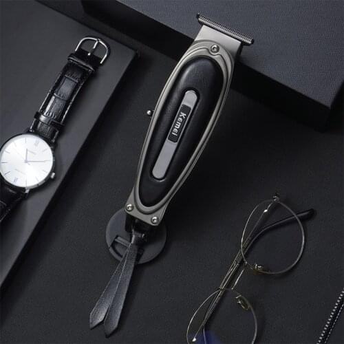Kemei R Type Mens Trimmer Hair Clipper Hair Brush Electric Hair Clipper Hair Cutting Machine Barber Styling Tool 45D