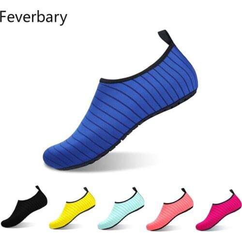 Feverbary Summer Water Shoes Men Swimming Beach Aqua Shoes Outdoor Fishing Cycling Non-slip Sport Shoes