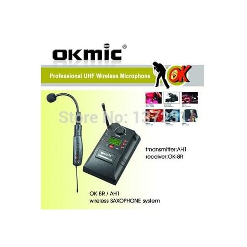 Recommend OKMIC UHF 830-842MHz Musical Instrument Microphones Saxe Professional Unidirectional Trumpet Saxophone Mic Vocal Mics