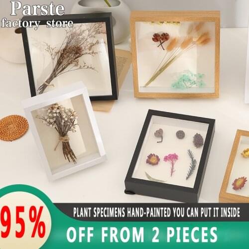 Three-Dimensional Specimen Diy Handmade Photo Frame Set Butterfly Insect Clay Dried Flower Thickened Oil Painting Display Stand