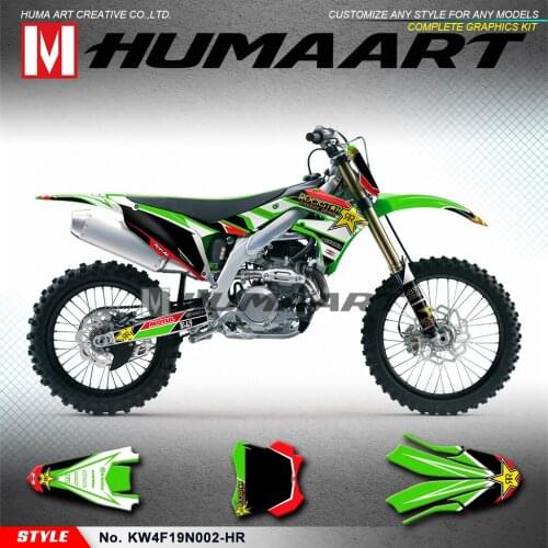 HUMAART Personalized Motocross Graphic Kit Sticker Deco for KX450F KXF450 KXF 450 2019 2020 2021