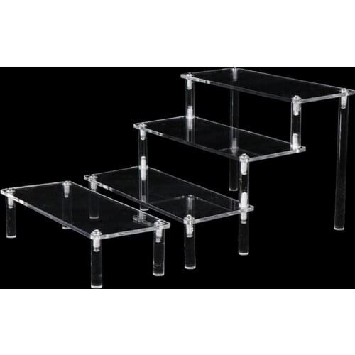 New Arrival Action Figure Model Doll Toy Display Stand Decoration Trapezoida Shelf Blind Box Display Stad