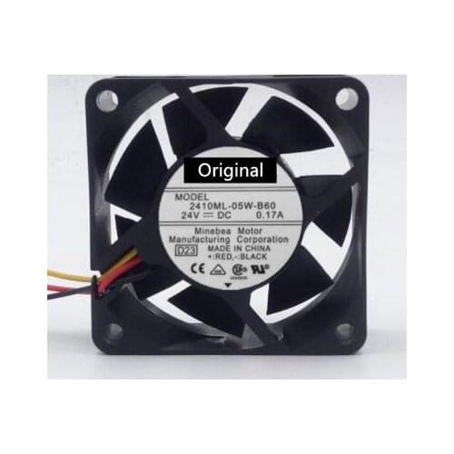 Original 100% working 2410ML-04W-B69 60mm 6cm DC 12V 0.4A server inverter Cooling Fan